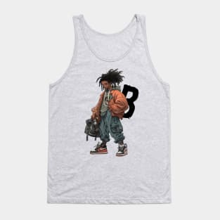 Street Gang Letter B Tank Top